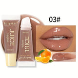 Watery Crystal Clear jelly Lip Oil Lip Balm Moisturizing And smoothingLip Lines Jelly Pout Lip Gloss Glass Lip Fruit Scent