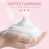 Sakura Cleanser Rich Foam Deep Clean Remove Grease Improve Oily Face Wash Cream Gentle Moisturizing Remove Blackhead Cleanser