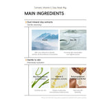 Curcuma Visage Vitamin C Turmeric Mud Mask Cleansing Pore Eliminate Pimples Exfoliating Shrink Pores Beauty Health Face Care