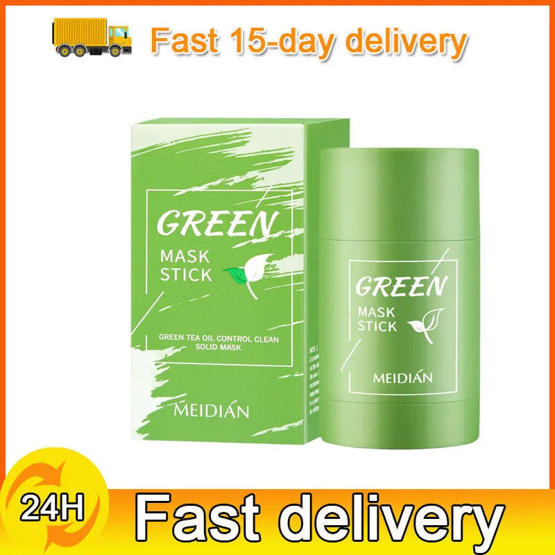 Face Clean Mask Green Tea Cleansing Stick Mask Men'S Blackheads Remove Pimples Shrink And Tear Nasal Strips facial Acne MasK