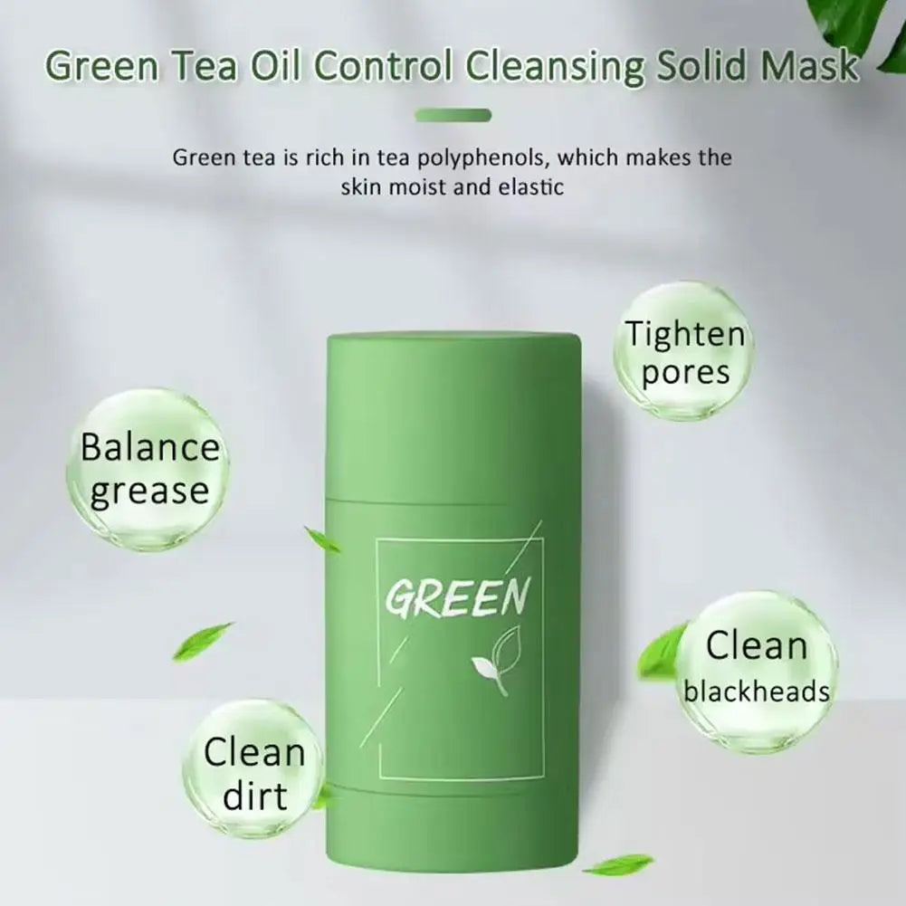 Face Clean Mask Green Tea Cleansing Stick Mask Men'S Blackheads Remove Pimples Shrink And Tear Nasal Strips facial Acne MasK