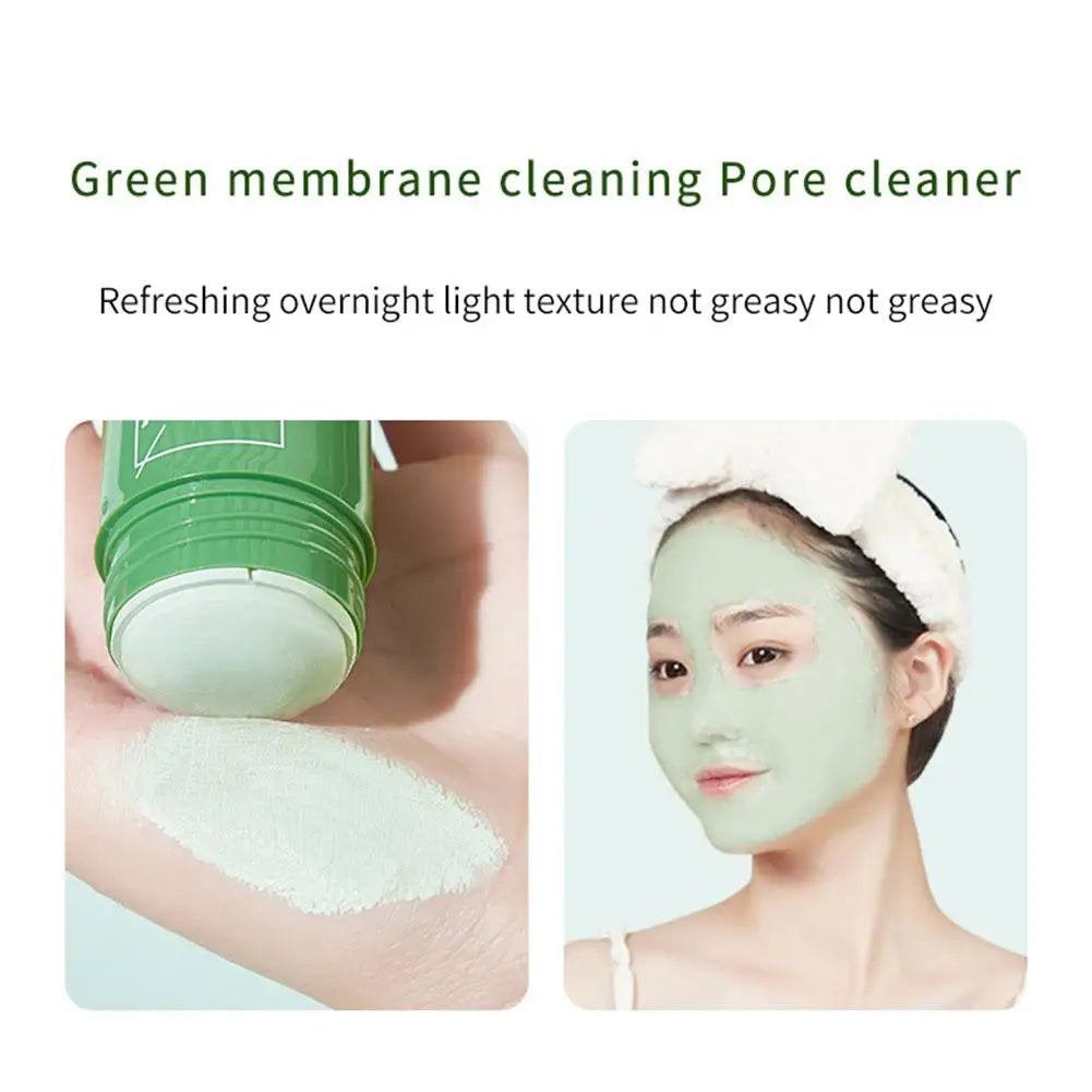 Face Clean Mask Green Tea Cleansing Stick Mask Men'S Blackheads Remove Pimples Shrink And Tear Nasal Strips facial Acne MasK