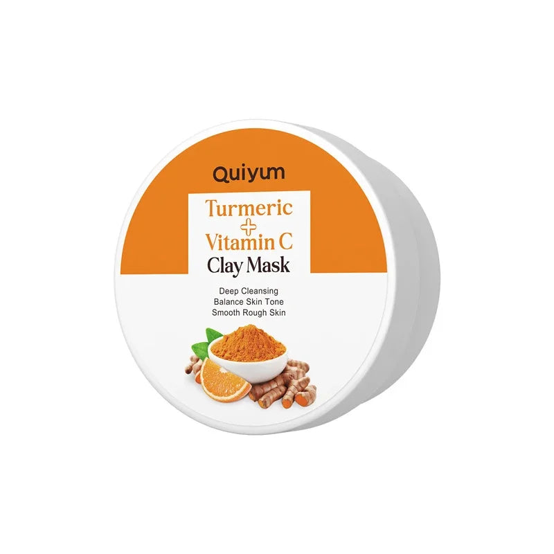 Curcuma Visage Vitamin C Turmeric Mud Mask Cleansing Pore Eliminate Pimples Exfoliating Shrink Pores Beauty Health Face Care