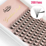 Color: Rose Red, Curl: C, Thickness: 0.07mm, Length: 13mm, Ships From: CHINA - Goddess 12D/14D/16D/20D Premade Fan Eyelash Extensions Natural Soft Russian Volume Lashes Faux Mink Individual Lash Extensions